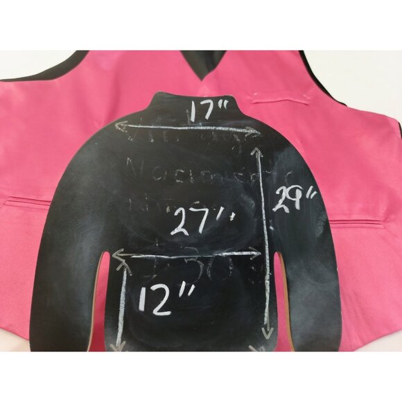 DiBanGu Vest Tie Pocket Square Set Mens XXXL Pink Satin Formal - Picture 13 of 13